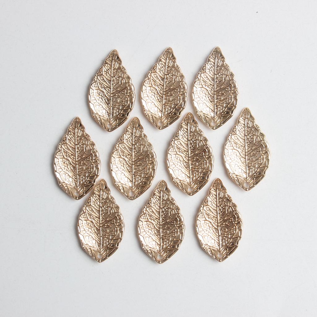 20pcs Vintage Alloy Leaf Leaves Pendant Charms DIY Jewelry Findings Sliver