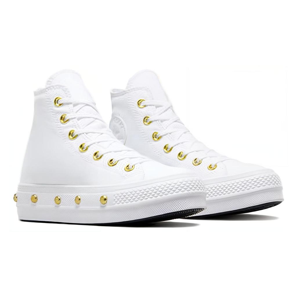 Converse Chuck Taylor All Star Comfortable Versatile Durable Shock Absorbing High Top Canvas Shoes Women Sneakers White A06787C