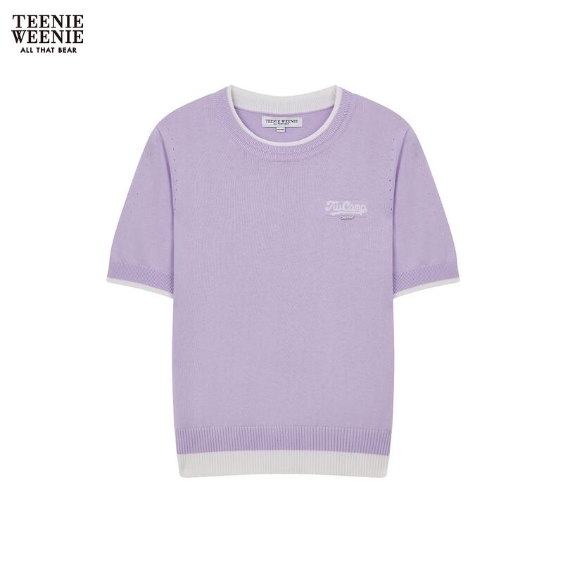 Teenie Weenie Women s Bear Letter Short Sleeve Knit Sweater M