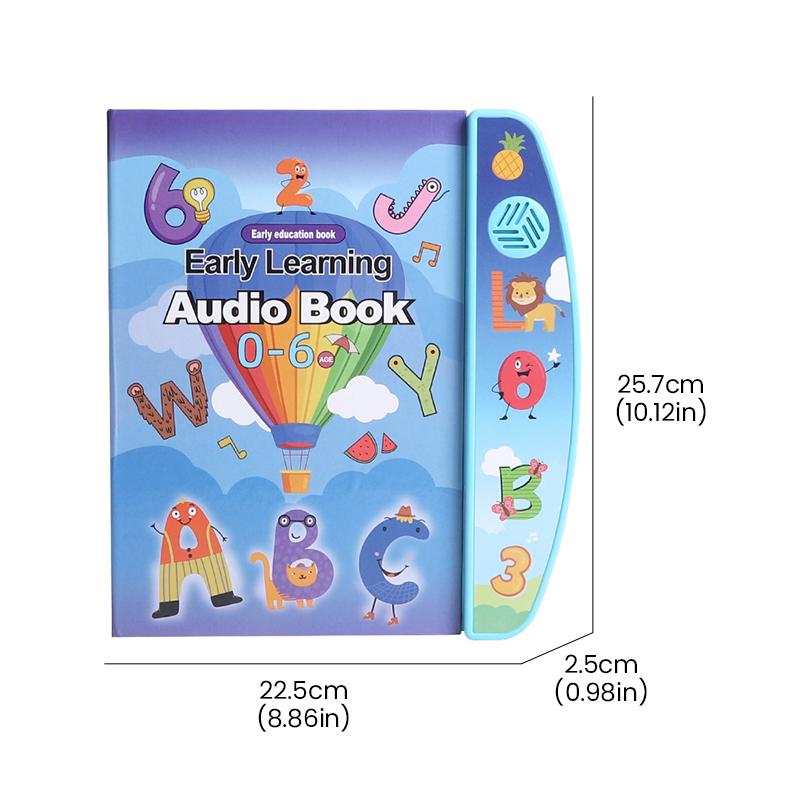 Elektronisches Hörbuch für Kinder, zum Zeigen und Lesen, Hörbücher, Früherziehungsgerät, Kognitives Buch, Lernen, Englische Spielzeuge, Kleinkindgeschenke