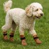 4pcs/set Thickened Anti-Slip Dog Socks Breathable Pet Paw Protector Puppy Warm Sock  Outdoor Use