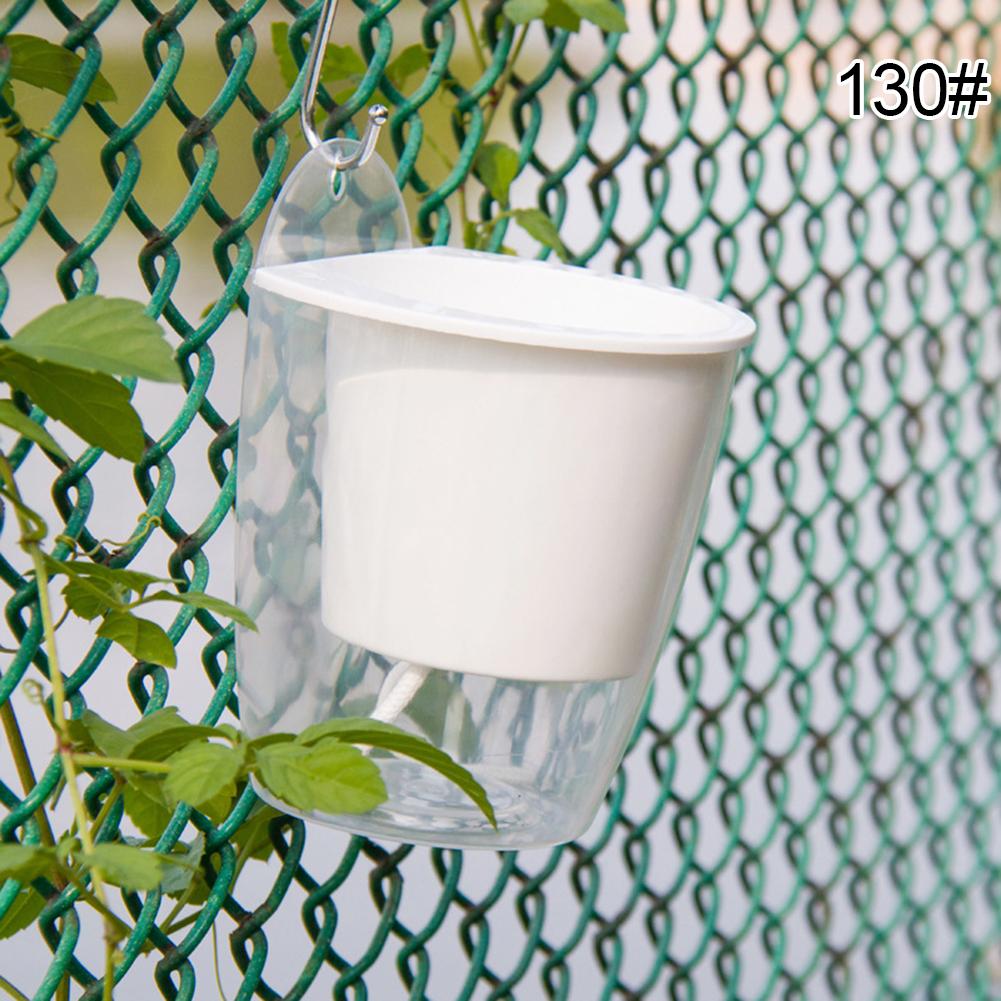 Window Boxes Lazy Planting Basket Transparent Flowerpot Pots Gardening Transparent Portable Round Self Watering Yard