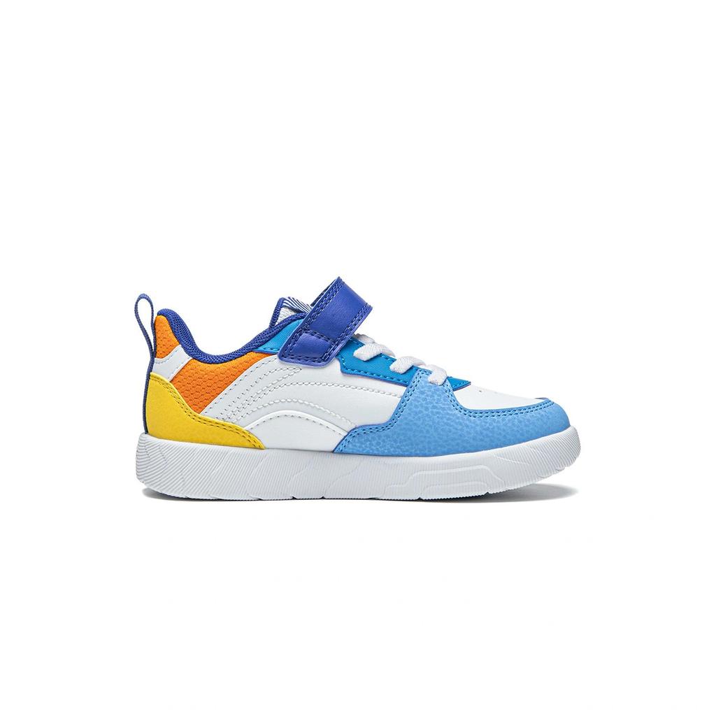 Li Ning Kids Sports Lifestyle Synthetic Leather Comfortable Fashion Versatile Durable Low-Top Casual Shoes Kids Sneaker YKNU060-5