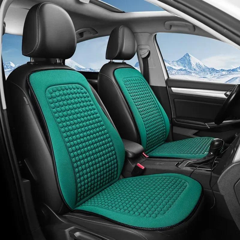 Ice Silk Breathable Car Seat Cover Summer Cooling Auto Seat Cushion Universal Vehicle Chair Backrest Interior Protector Pad Mat