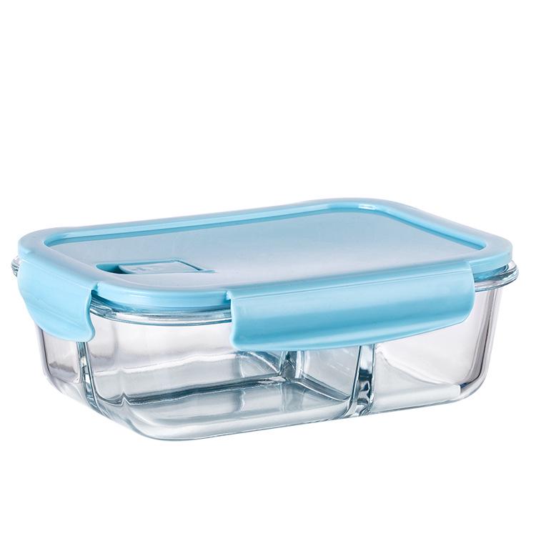 Microwave-Safe Glass Lunch Container with Lid - Portable Bento & Salad Bowl