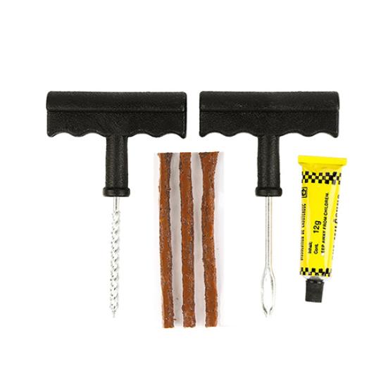 6 Pcs/Set Auto Car Bike Tubeless Tire Tyre Puncture Plug Safety Repair Tool Kit