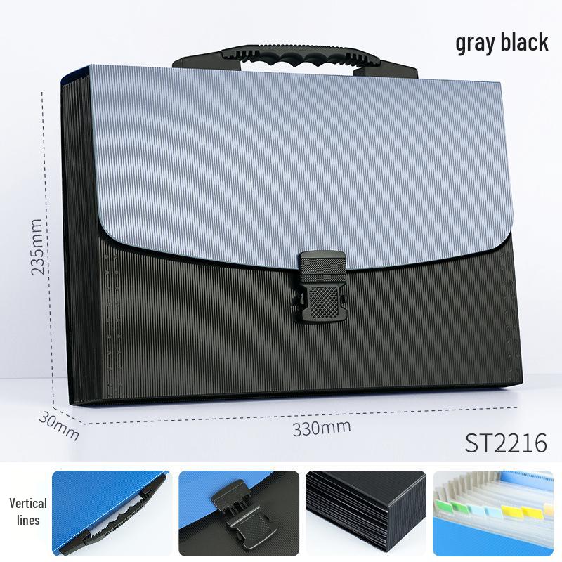 Large Capacity A4 Accordion Folder - Multi-Layer Storage for Office and School