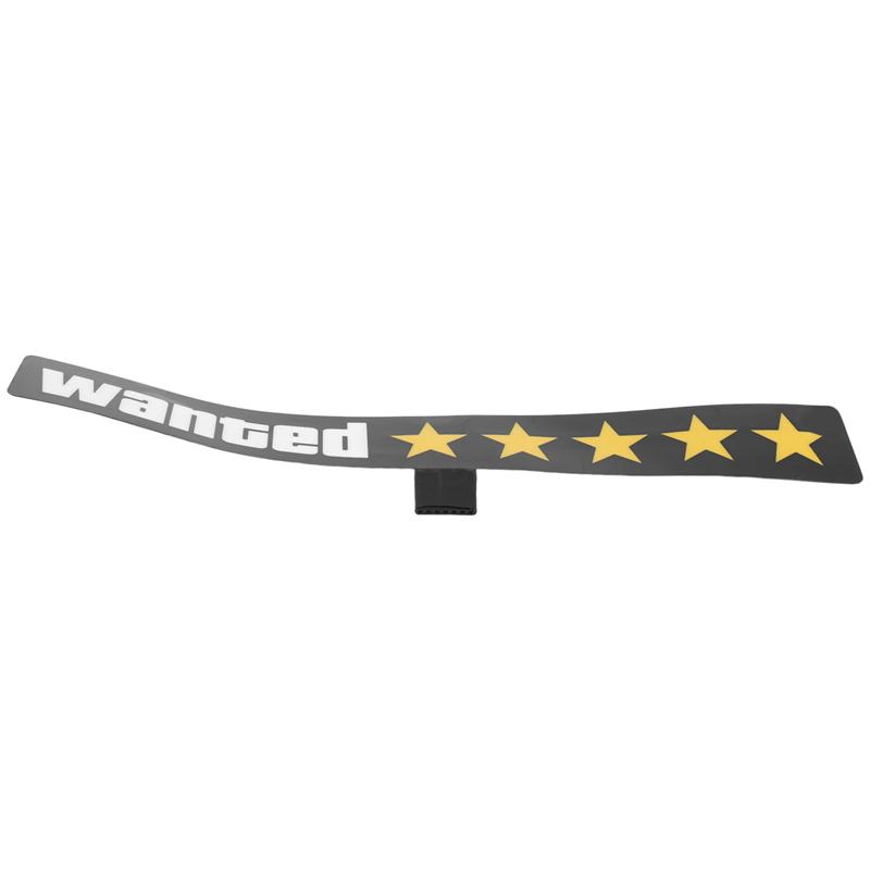 Windshield Electric 5 Star Wanted Car LED Reflective Stickers Replacement Car Window Sticker Glow Panel Decoration Accessories