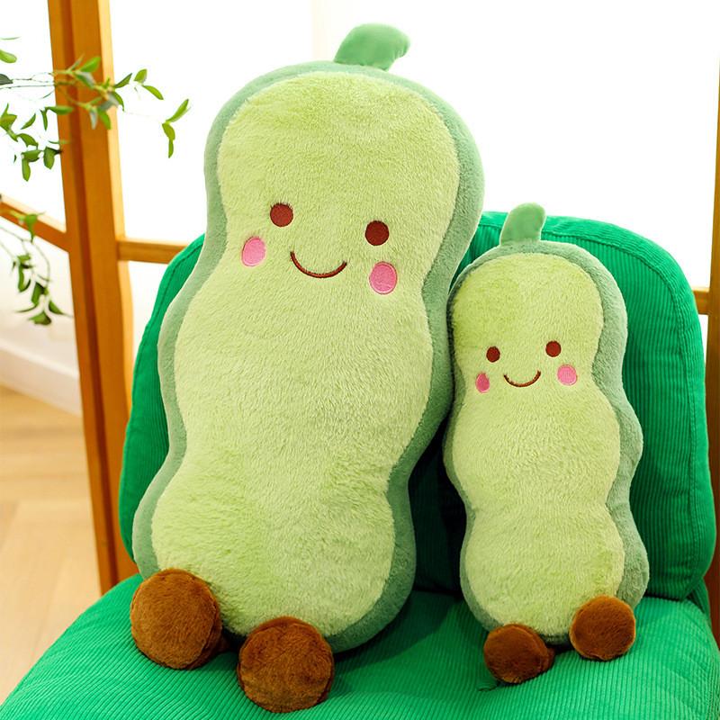 Vegetable Pea Cucumber Long Pillow Plush Toy Kids Sleep Companion Gift For Children