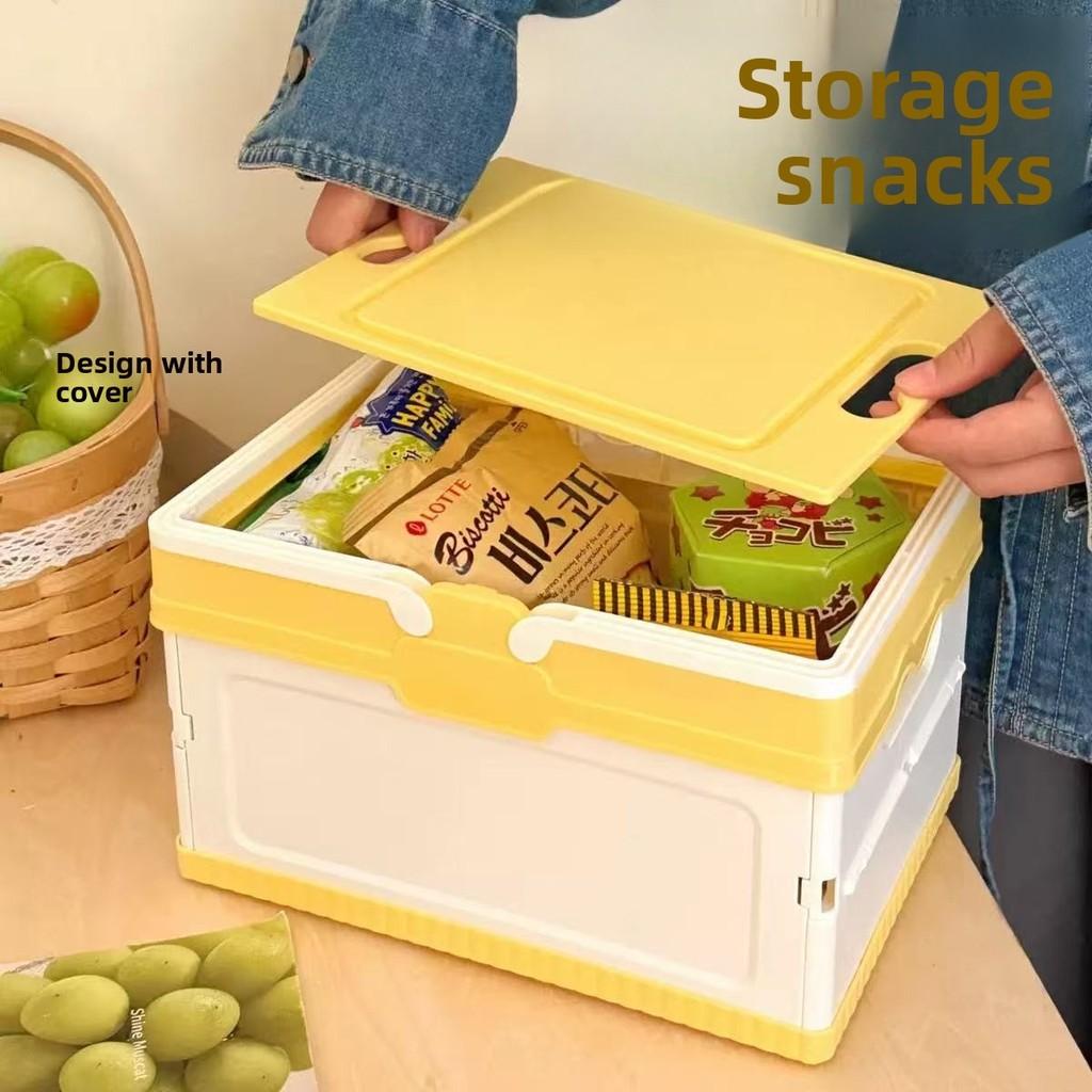 Foldable Multifunctional Pp Storage Bin With Handle For Kitchen And Pantry Organization