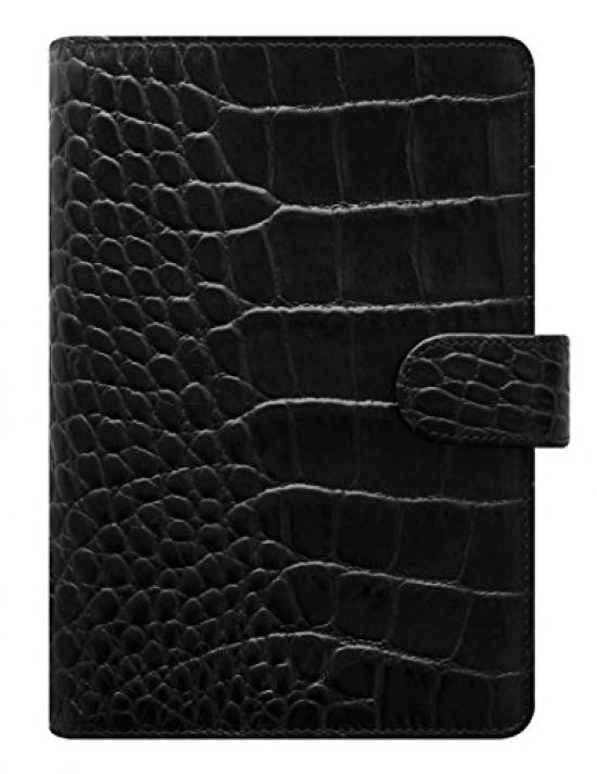 

Filofax Classic Clock System Organizer Bible Ebony 026072 Official Import