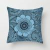Household Stitching Colorful Mandala Printed Pillow Cover Bedroom Sofa Cushion Peach Leather Velvet Cushion Cover