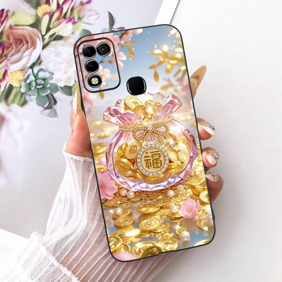 For Infinix Hot 11 Play Case Stylish Butterfly Tree Painted Cover Soft TPU Phone Case For Infinix Hot 10 Play X688C X688B Fundas