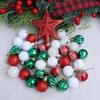 36Pcs Electroplated Christmas Ball Pendant Glitter Special-shaped Plastics Christmas Tree Topper DIY Multicolor