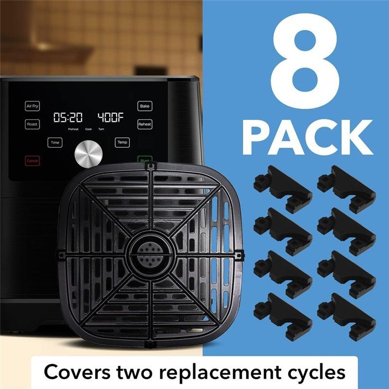 AEE4-Für Instant Vortex 6QT Heißluftfritteuse Ersatz-Grillblech Schutzfüße Netzblech Verhindert Beschädigung von Blech und Korb