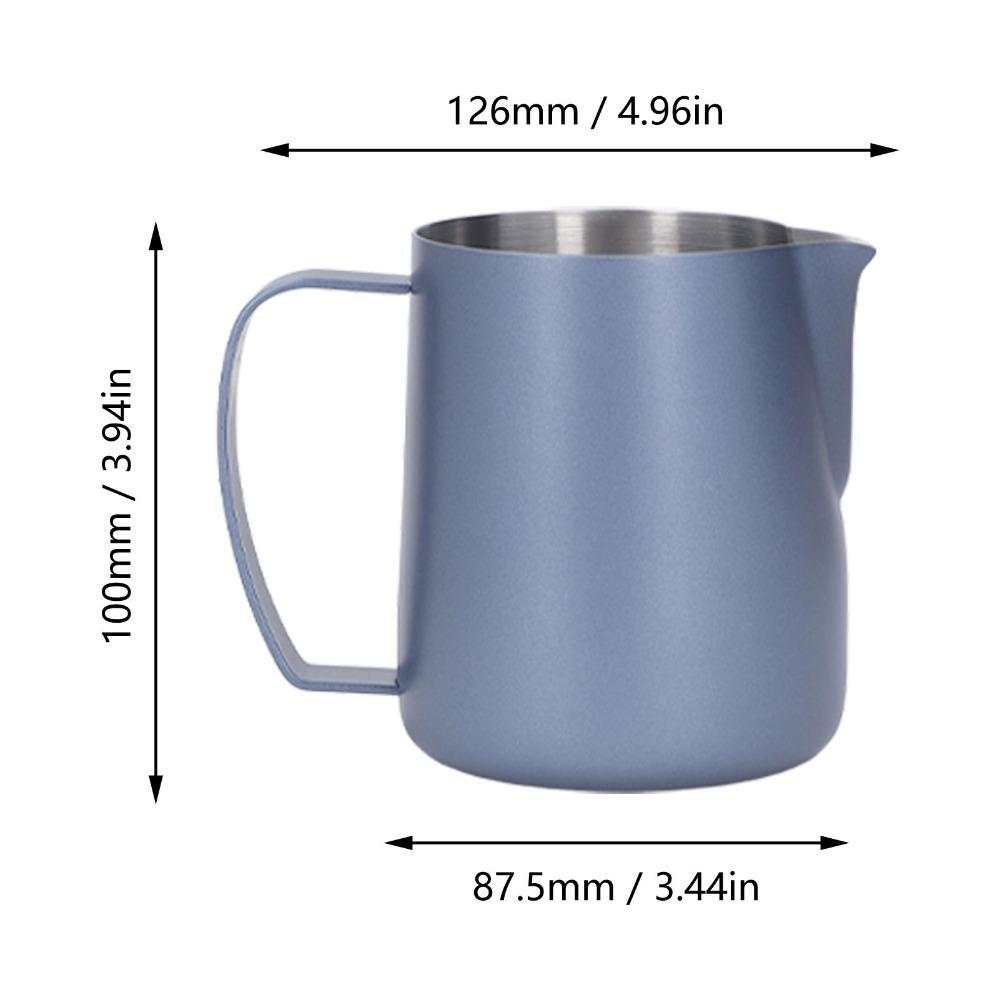 450ml Milk Frother Cup Tip Mouth Stainless Steel Milk Frothing Pitcher Coffee Making