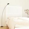 824939 vidaXL Wall Headboard White 127.5x3x110 Cm Solid Pine Wood