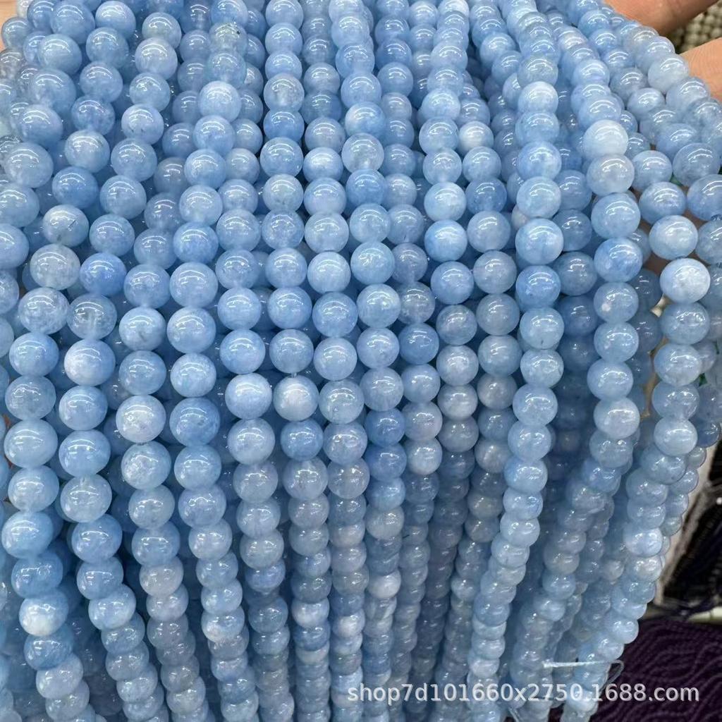 Optimierte aquamarinblaue Rundperlen: Beliebt für DIY-Schmuck und Accessoires