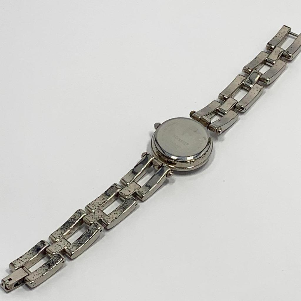 Used 802 [Battery replaced and cleaned] Working item FOSSIL ladies watch Fossil silver quartz type popular rare vintage