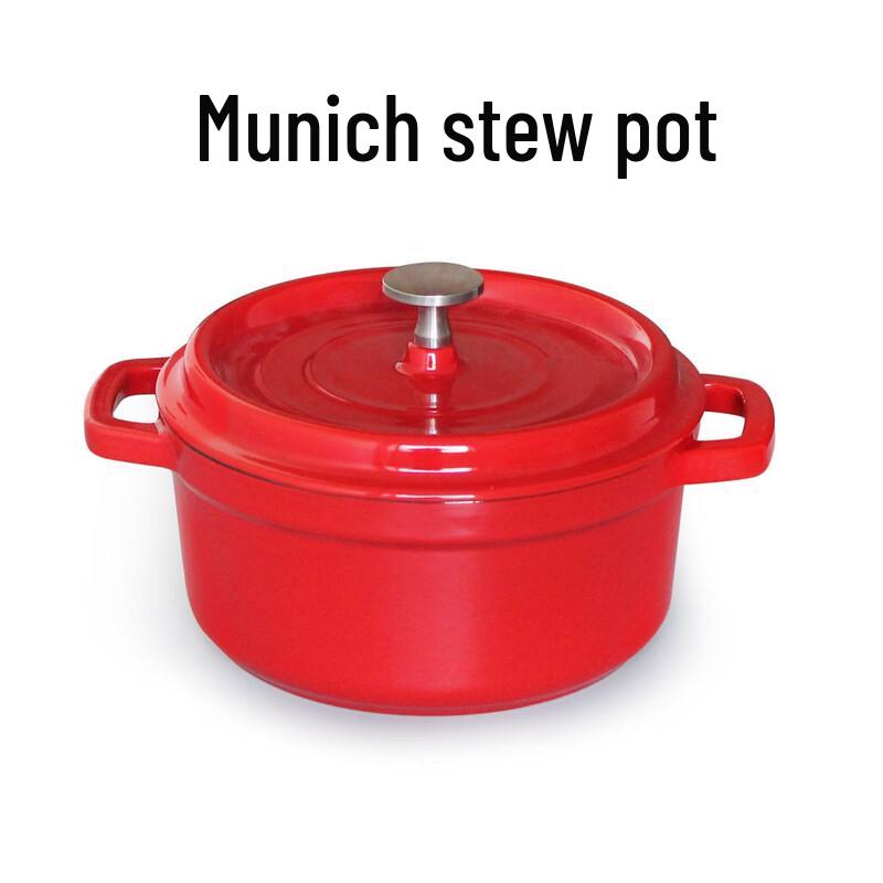 Lilang 20cm Enamel Cast Iron Casserole Pot