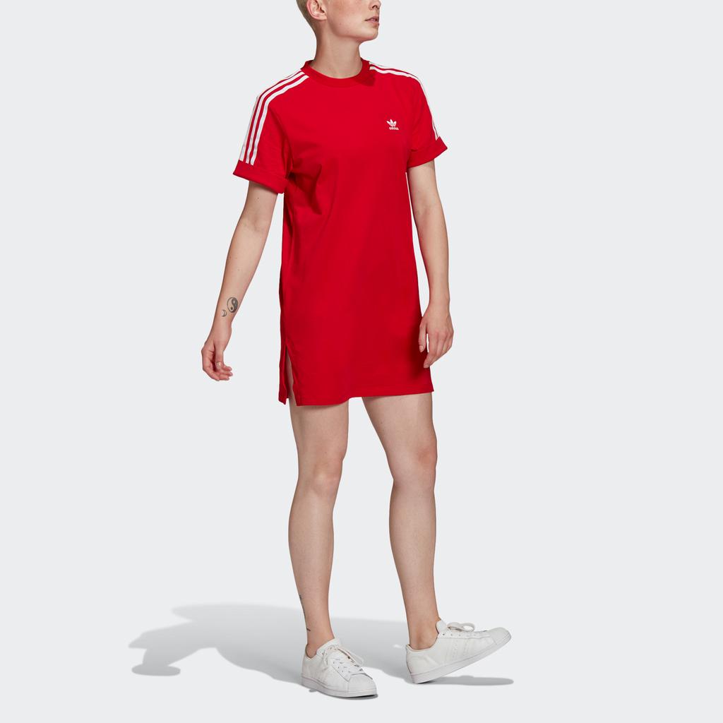 adidas Originals Short Sleeved Dress Women's Light Scarlet GN2778