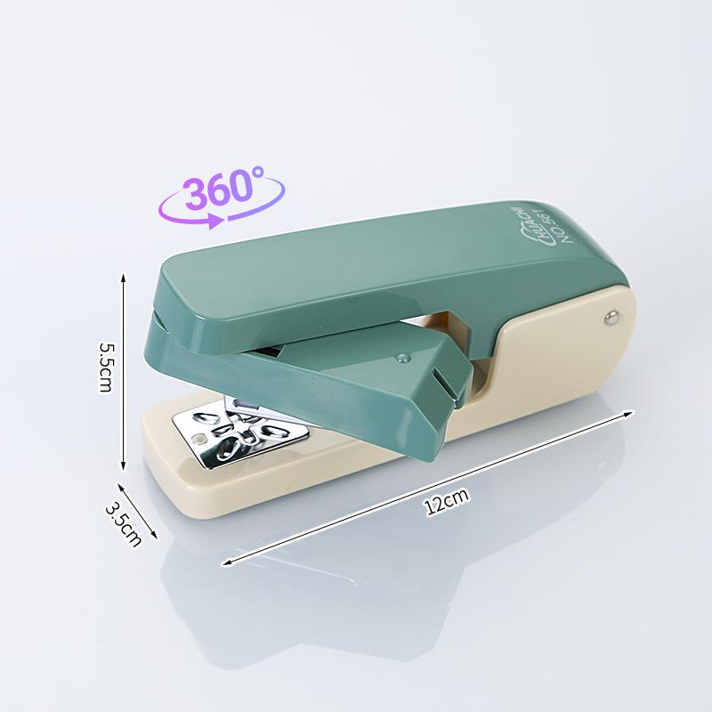 360° Rotatable Stapler: Ideal for Home, School, or Office Use, with Labor-Saving Large Capacity