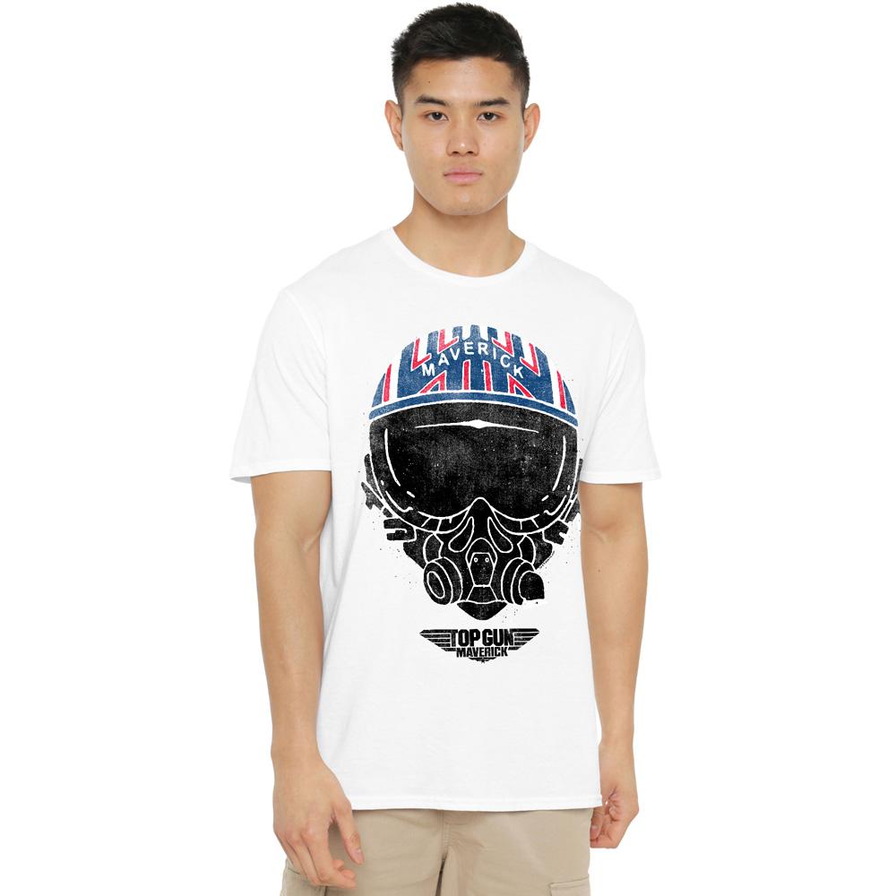 Top Gun Mens Maverick Helmet T-Shirt