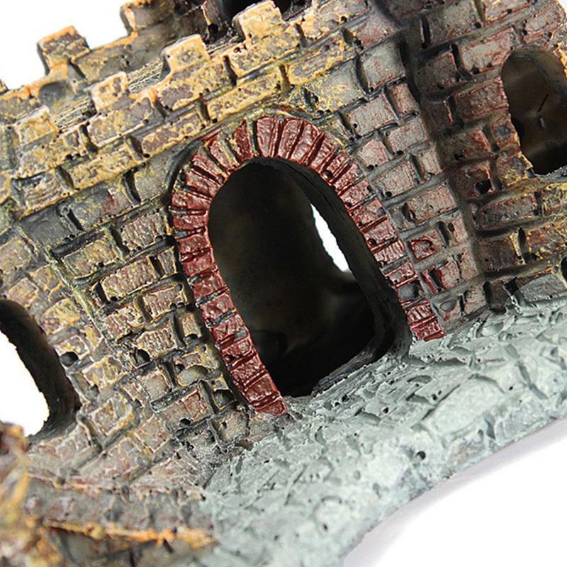 Resin Cartoon Castle Aquariums Decorations Castle Tower Ornaments Fish Tank Aquarium  Decoration