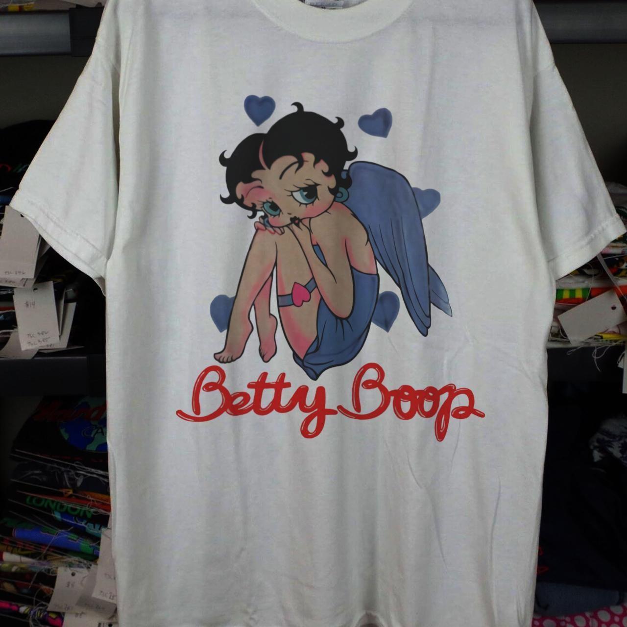 Betty Boop Tshirt Betty Boop Graphic White Unisex Tshirt Vtg S-5XL KH12735 XXXXL