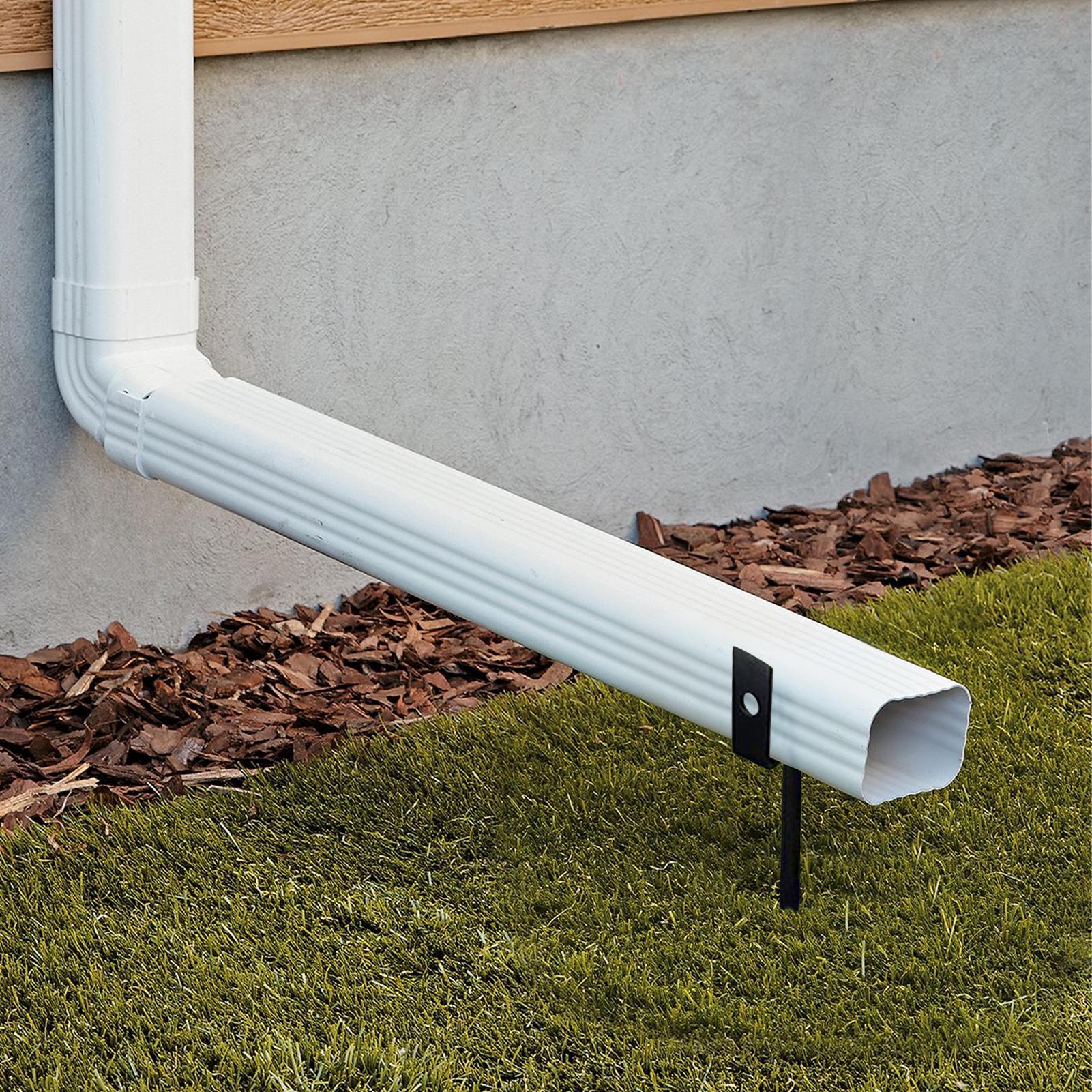 Кронштейн для водосточной трубы 2 шт. Наружный колышек для дождевой желобины Антикоррозийный Регулируемый стабилизатор водосточной трубы Для кровли Дома Земли Крыши CHINA