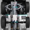 TRZX 4pcs Wheel Hub Hex Adapter Combiner 5mm To 5mm +12.5mm Upgrade Parts for WPL C34 C24 1/16 RC Crawler Truck