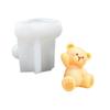 Handmade Silicone Molds 3D Bear Candle Mould Soap Molds Castings Molds Ornament Baking Molds for Candle Making