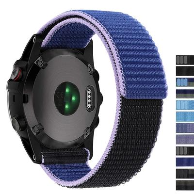 26mm 22mm Klettverschluss Nylon Armband für Garmin Fenix 7 7X Pro 6/Epix Pro Gen 2 47mm 51mm/Enduro/TACTIX/Forerunner 965 955 Uhrenarmband