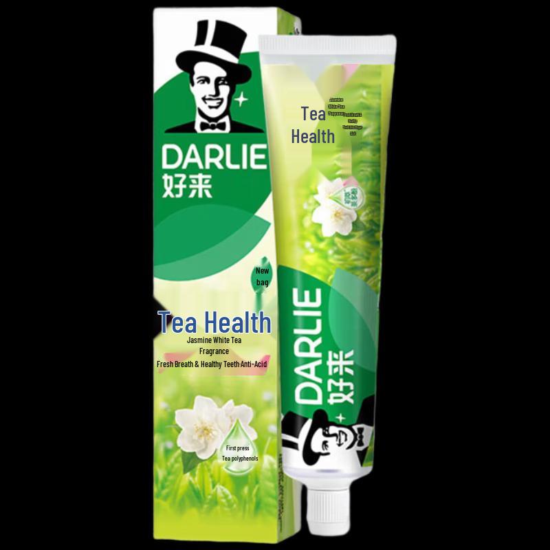 Darlie Tea Care Jasmine White Tea Toothpaste (90g x 2) with 2 Toothbrushes