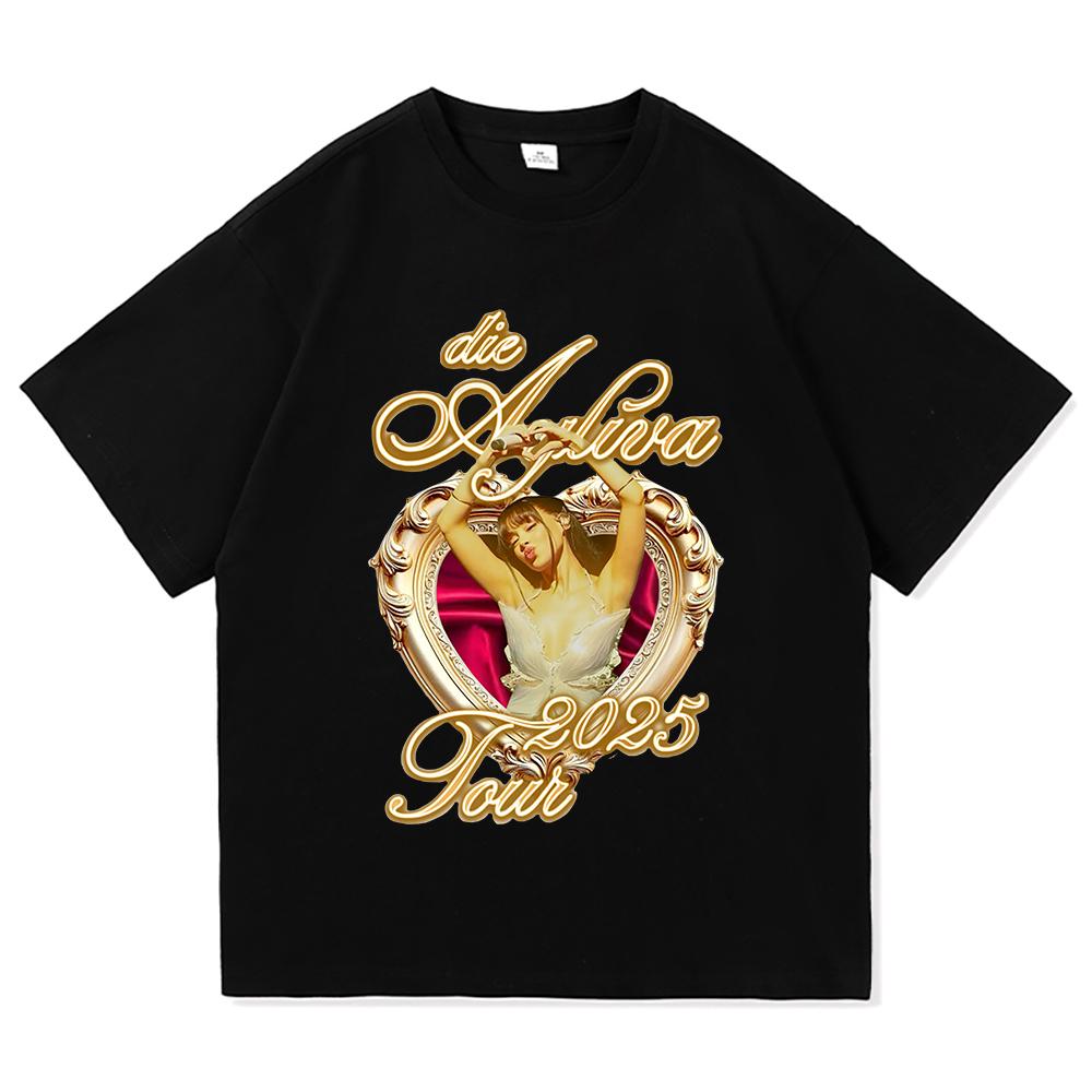 

Футболка Ayliva Tour 2025 Летняя мода Мужская/Женская Харадзюку Графическая Ретро Футболка Высокое качество Повседневная Винтажная Хлопковая Футболка S