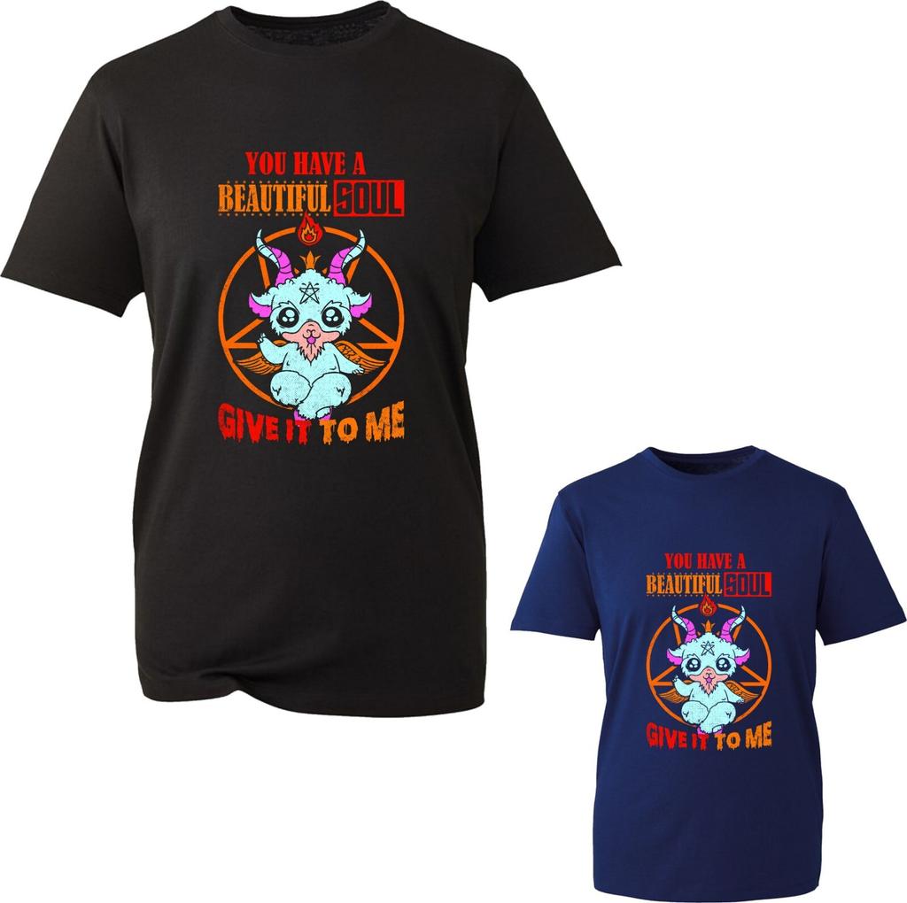You Have A Beautiful Soul Give It To Me TShirt Satan Goat Halloween Horror Top