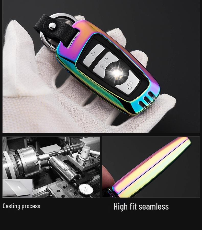 Key Fob Cover for BMW 5 Series 525li, 2 Series, 3 Series 320li, 7 Series, X3 X4 - Compatible with Modifications