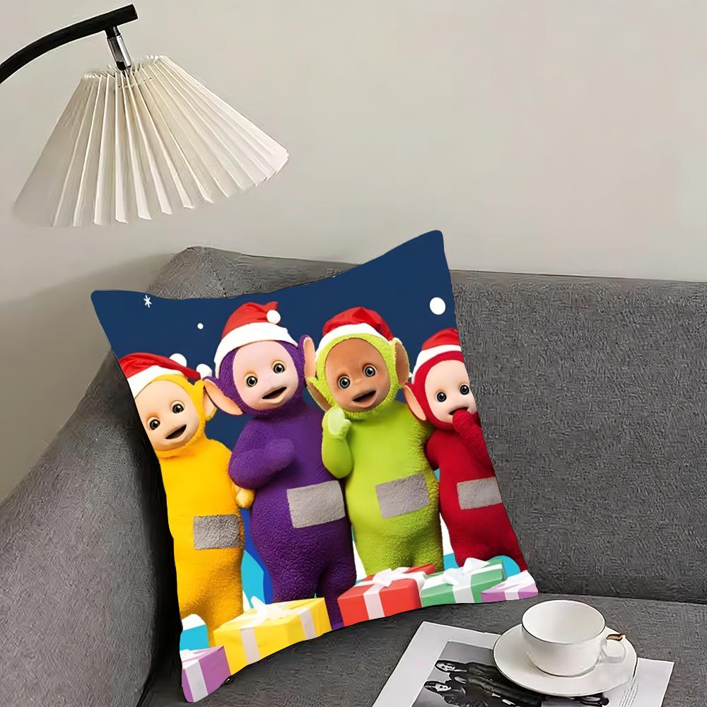 

C-c-children s T-Teletubbys- Cushion Cover Reversible Plush Pillow Cover – For car, sofa, bedroom, perfect as a gift. 12x12Inch