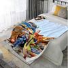 Kawaii J-Judy&N-Nick All Seasons and Blankets for Decorative Sofa Blanket New Year Bedspread On the Bed Furry Camping Anime Beds