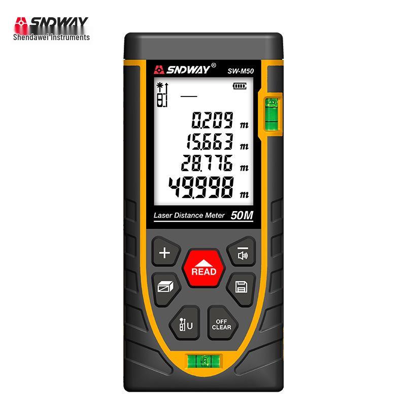 Shen Dawei SW-M50 Handheld Laser Distance Meter - Infrared Room Measuring Device