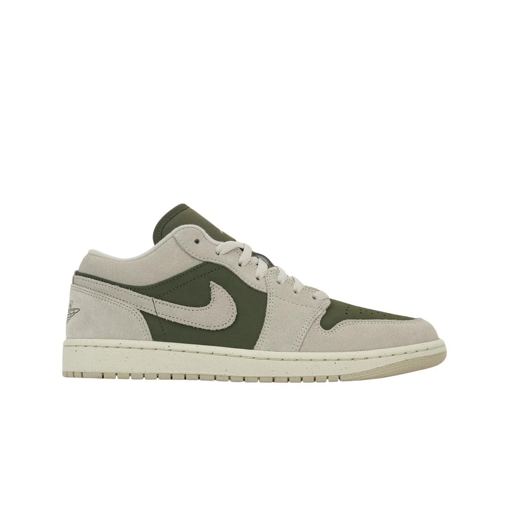 Air Jordan 1 Low Medium Olive Unisex-Sneaker Grün Sail Light-Orewood-Brown HV4089-201