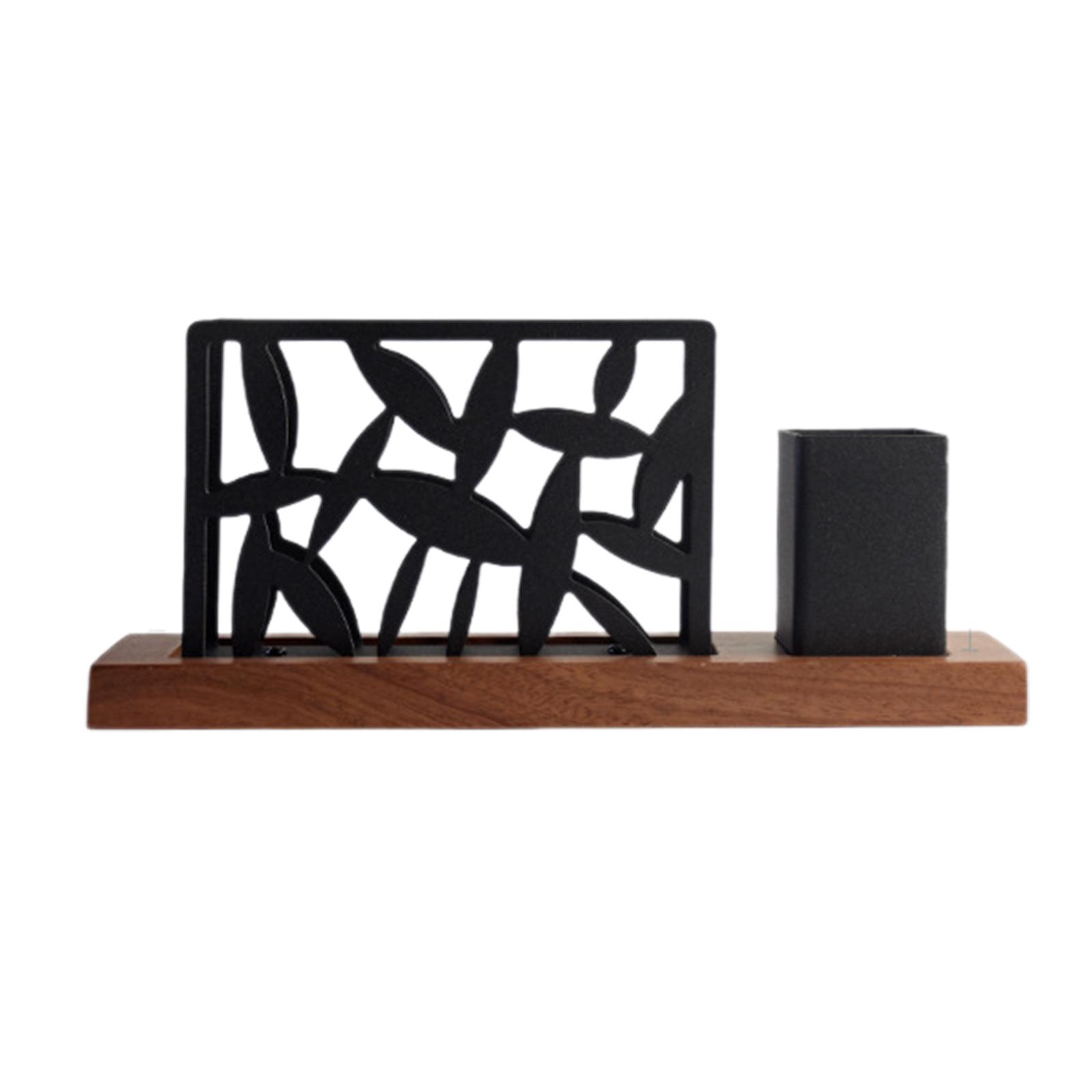 

Квадратный диспенсер для салфеток из нержавеющей стали, органайзер для бумажных салфеток с деревянной основой, стойка для хранения бумажных полотенец для кухни B