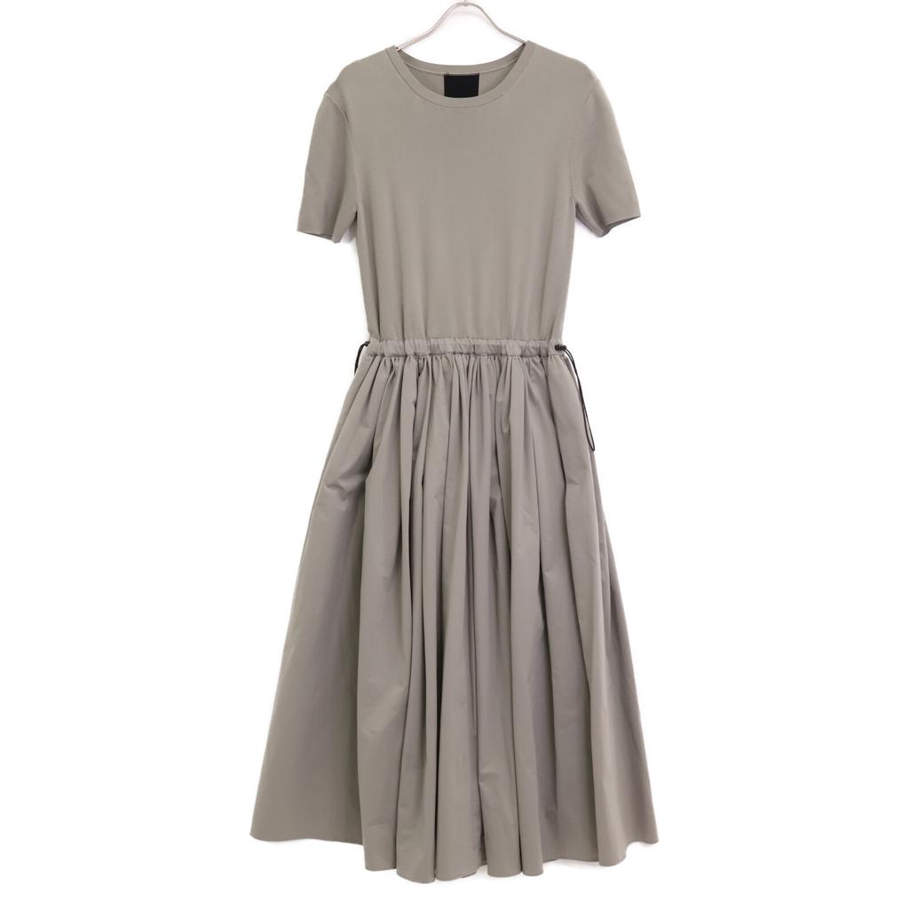 Adore 24-year-old Grey High Gauge Stretch Switching One-piece Dress Dress 38 grayUsed