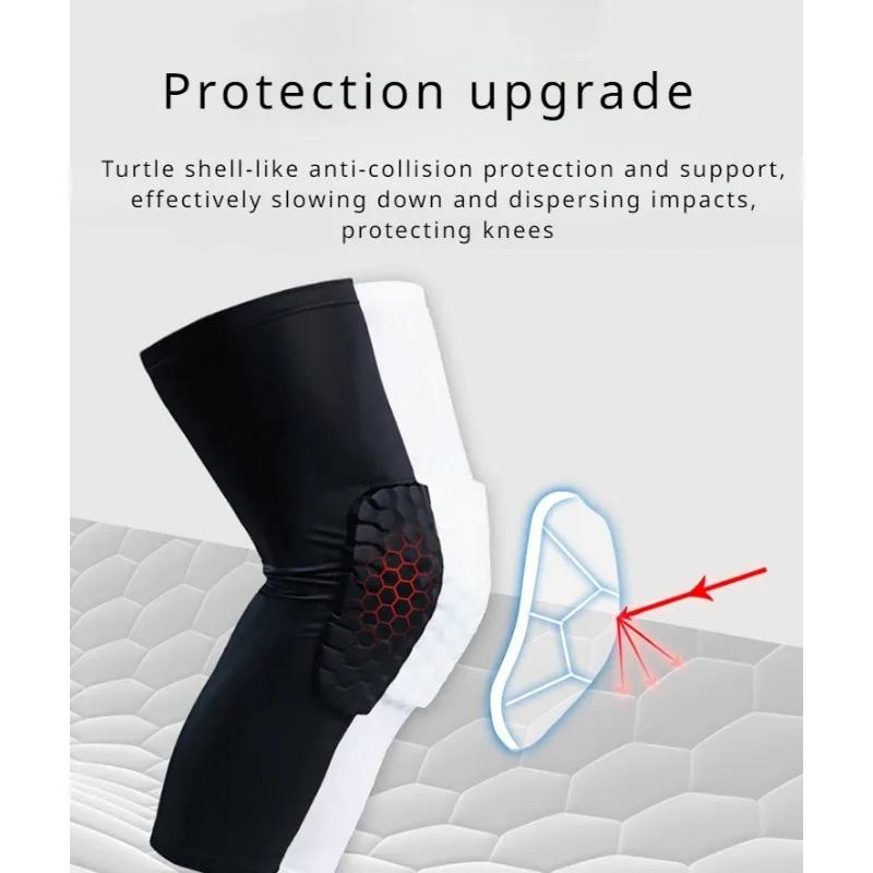 1PC Compression Knee Brace Breathable Knee Pad Basketball Running Volleyball Sport Safety Gym Training Knee Support Protector