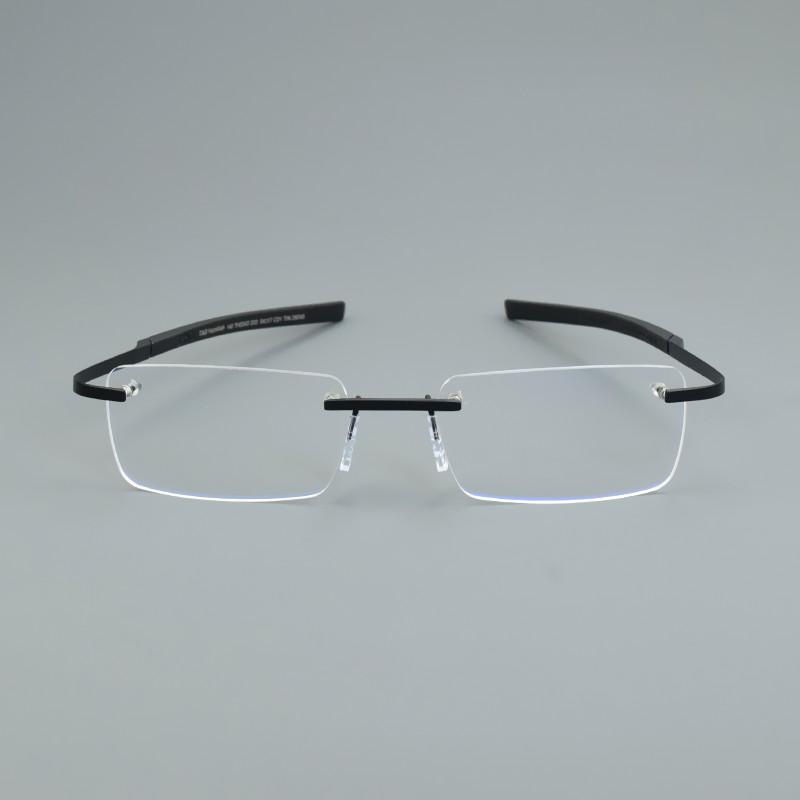TAG Hezekiah Optical Glasses Frames Men Frameless Eyewear TR90 Eyeglasses Frame 0342 Square Myopia Retro Spectacle Women Reading
