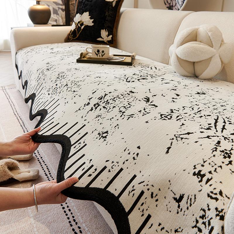 Premium Leather Sofa Special Cushion  New Fixed Non-Slip Cover Cloth Towel Four-Season Universal Seat Cushion