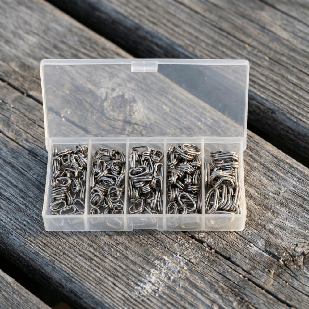 Stainless Steel Fishing Swivel Rings Multiple Sizes Lure Connecting Ring  Fishing Accessories
