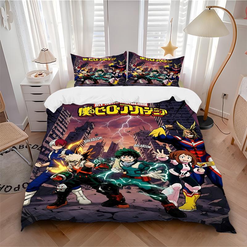 Heroic Adventures Unleashed Print 3Pcs Bedding Setduvet Cover With 2 Bedropillowcase Home Birthday Gift