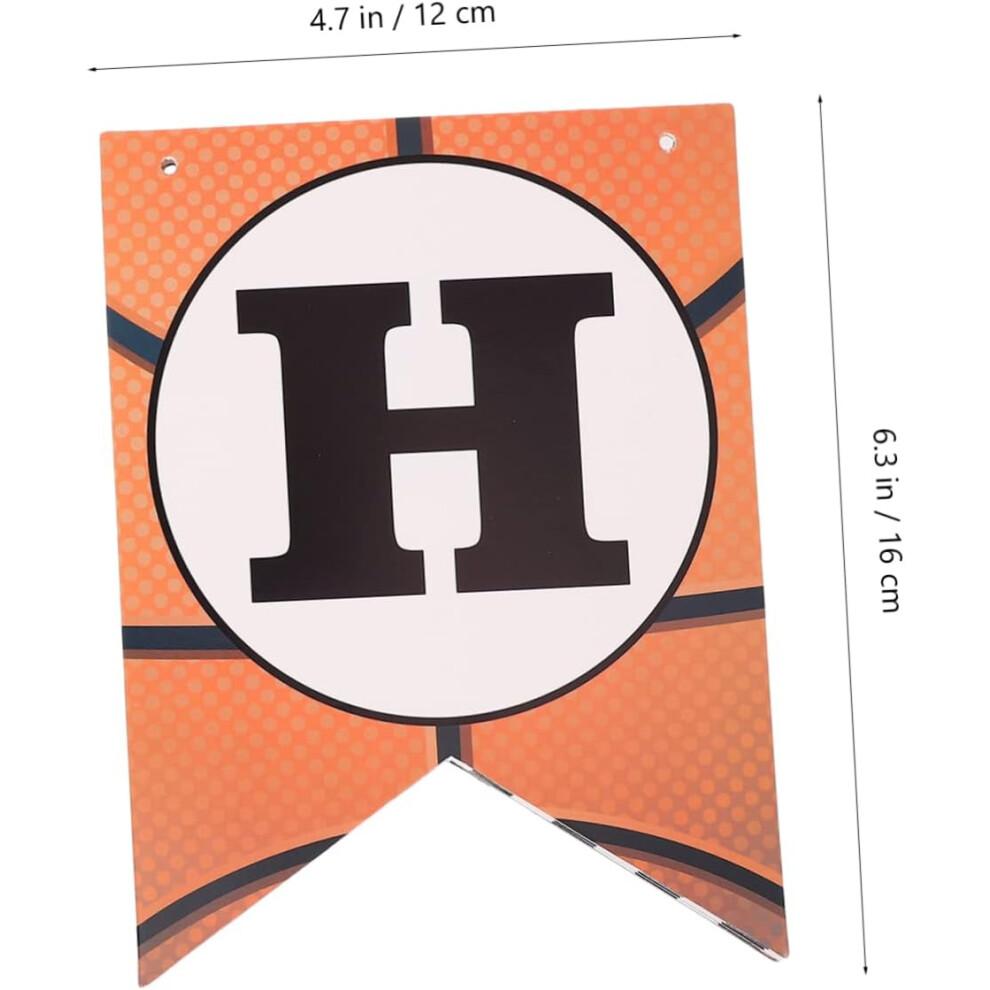 Basketball-Geburtstagsbanner-Dekor, 2 Sets, Basketball-Party-Dekorationen für Jungen oder erwachsene Männer