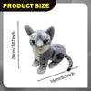 Cat Toy Doll Cartoon Home Decoration Realistic Stuffed Animal Long Tails for Family Boys Girls